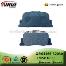 Famous disc brake pads OE quality, manufacturer hot sales auto parts(OE:04466-32030/D835)